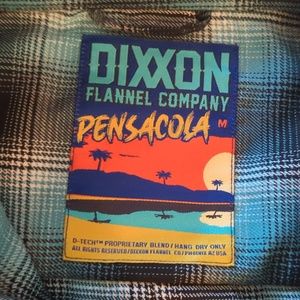 Long sleeve flannel dixxon medium blue black
